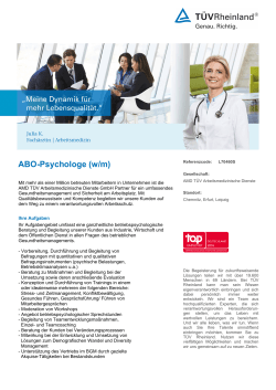 ABO-Psychologe (w/m)