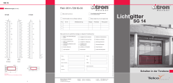 Lichtgitter - Sitron Sensor GmbH