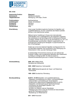 Disponent - LOGISTIC PEOPLE
