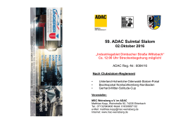 der Slalomtermin vom MSC-Weinsberg wird auf den Sonntag 02.10