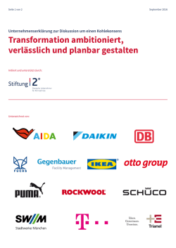 Die Unternehmenserkl&auml;rung ist hier abrufbar