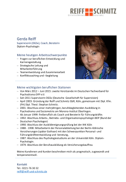 Gerda Reiff - Reiff und Schmitz GbR