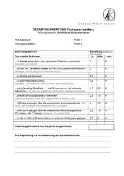 Musterbewertungsbogen