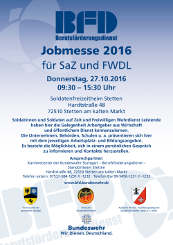 Jobmesse 2016 - personal.bundeswehr.de
