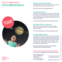 kita und schule - Stiftung Planetarium Berlin