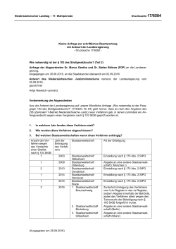 Drucksachen allgemein - Nieders&auml;chsischer Landtag