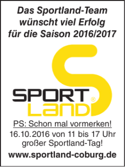 Das Sportland-Team wünscht viel Erfolg für die Saison