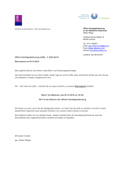 Information der oGtb - Realschule Landshut
