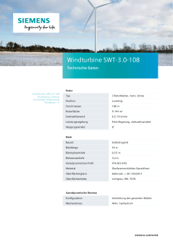 Windturbine SWT-3.0-108