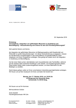 Integration von gefl&uuml;chteten Menschen in