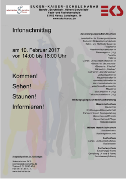 Infonachmittag 2017 - EKS