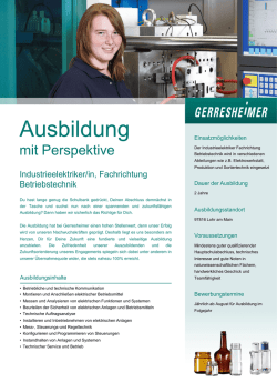 Industrieelektriker/in