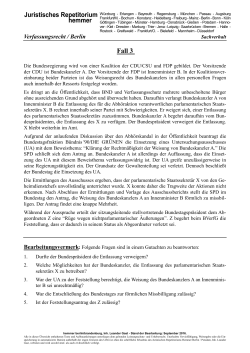 Staatsorganisationsrecht - SV 3 - Juristisches Repetitorium Hemmer