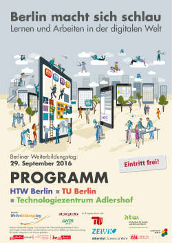 programm - Weiterbildungstag 2016 > Berlin - WDB