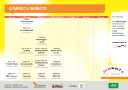 Gymwelt Stundenplan