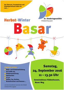 Hw16 Basar Dina2 - Freundeskreis Evangelischer Kindergarten