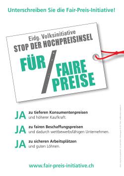 STOP DER HOCHPREISINSEL - Fair-Preis