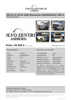 Inserat drucken - Volvo Zentrum Amberg
