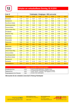 Verkaufsoffener Sonntag Hanau Fahrplan Linie 12