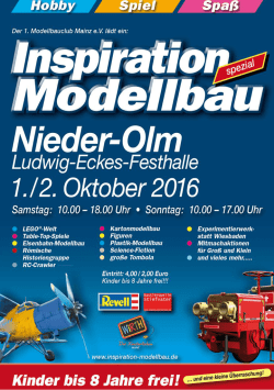 Flyer der Inspiration Modellbau 2016 als pdf