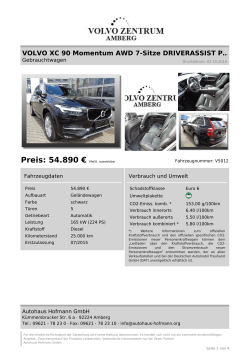 VOLVO XC 90 Momentum AWD 7-Sitze DRIVERASSIST P…