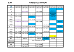 39.kw wochentrainingsplan u 7 u 8 u 9 u 10 u 11 u - FAC