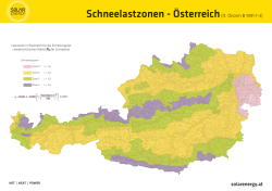 Schneelastzonen - Österreich(lt. Önorm B 1991-1-3)