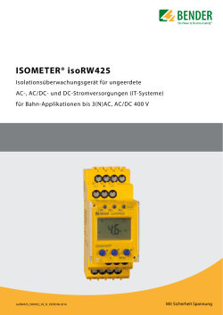 ISOMETER® isoRW425