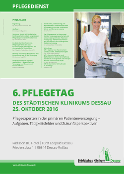Plakat - Städtisches Klinikum Dessau