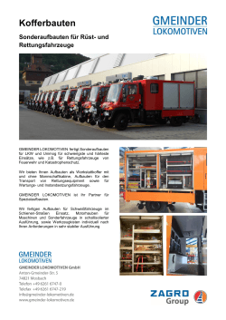Kofferaufbauten - GMEINDER LOKOMOTIVEN GmbH
