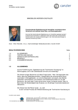 Immobilien werden digitaler