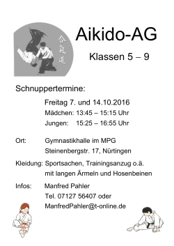 Aikido-AG - Aikido in Nürtingen