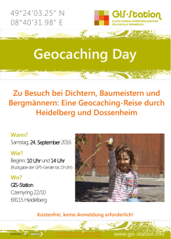 Geocaching Day - GIS