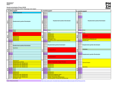 Studienverlaufsplan H15 - StudiWeb der PH Zürich