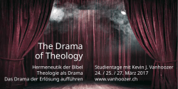 Flyer - The Drama of Theology