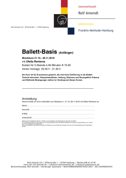 Ballett-Basis (Anfänger)