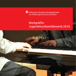 Markgräfler Jugendmusikwettbewerb 2016