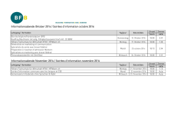 Infoabende Weiterbildung - BFB-Bildung Formation Biel