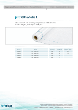 jafo&reg; Gitterfolie L