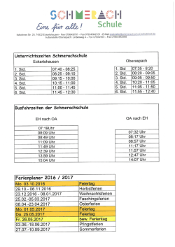 - Schmerachschule