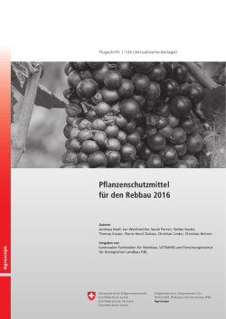 Weinbau - Agroscope