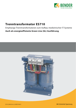 Trenntransformator ES710