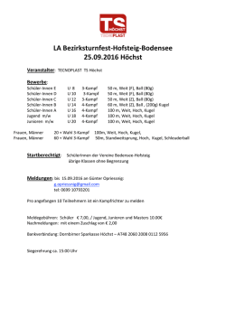 Ausschreibung - Swiss Masters Athletics