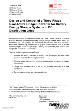 Design and Control of a Three-Phase Dual