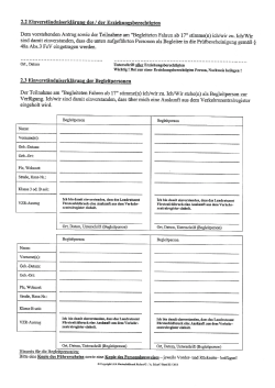 2.2 Einverständniserklärung des / der Erziehungsberechtigten