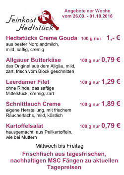 Hedtst&uuml;cks Creme Gouda 100 g nur 1