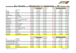 Fahrplan - REGIOBUS