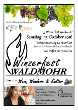Samstag, 15. Oktober 2016 - Freiwillige Feuerwehr Waldmohr