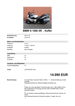 Detailansicht BMW S 1000 XR €,€Koffer