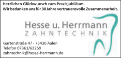 Herzlichen Gl&uuml;ckwunsch zum Praxisjubil&auml;um. Wir bedanken uns f&uuml;r